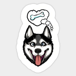 Toon Goon Husky Sticker